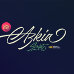 Azkia Script Font Poster 1