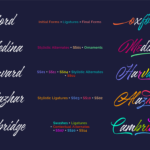 Azkia Script Font Poster 11