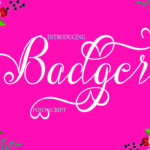 Badger Font Poster 1