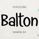 Balton Font Poster 2