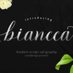 Biancca Script Font Poster 1