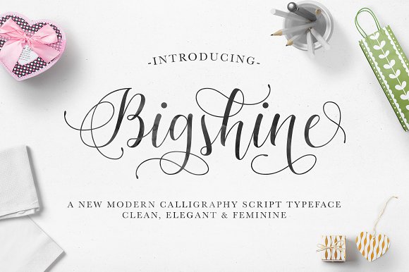 Bigshine Font Poster 1