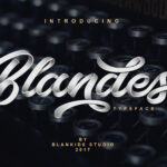 Blandes Font Poster 1