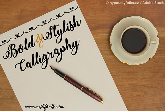 Bold & Stylish Calligraphy Font Poster 1