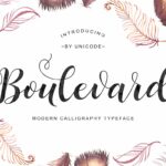 Boulevard Script Font Poster 1