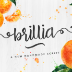 Brillia Script Font Poster 1