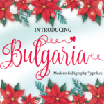 Bulgaria Script Font Poster 1