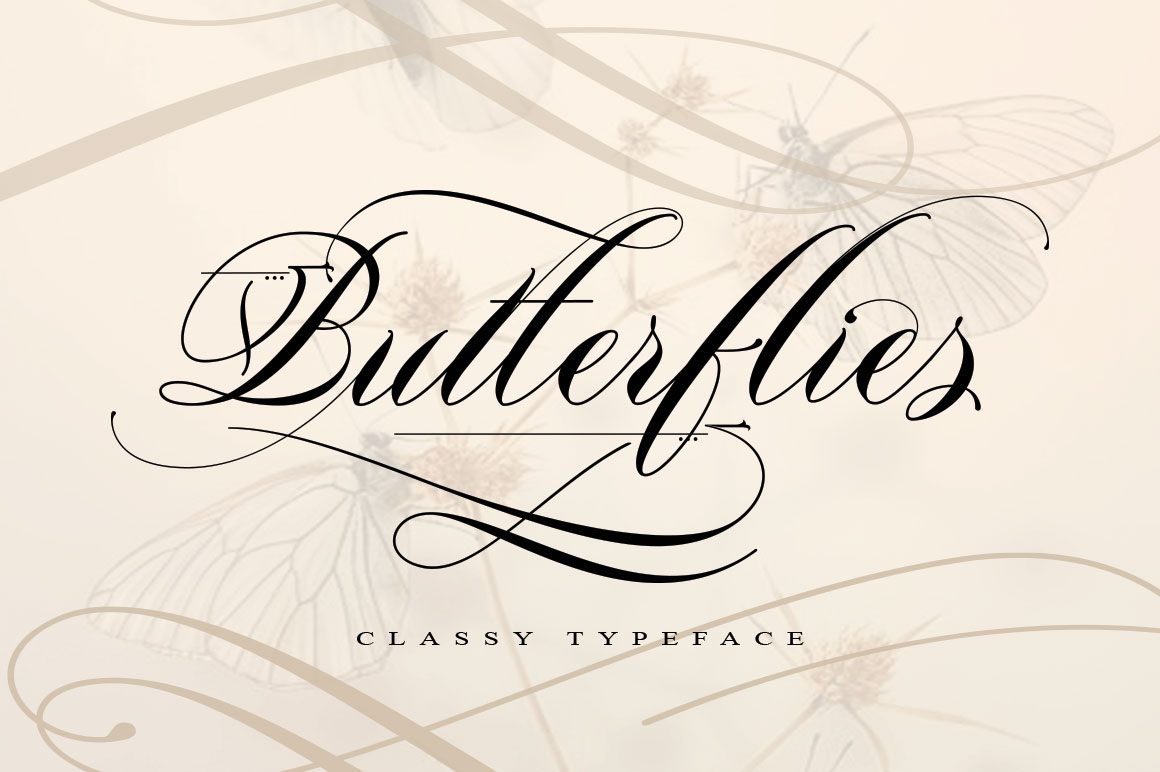 Butterflies Font