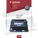 Canon TypeStar 210 Font Poster 1