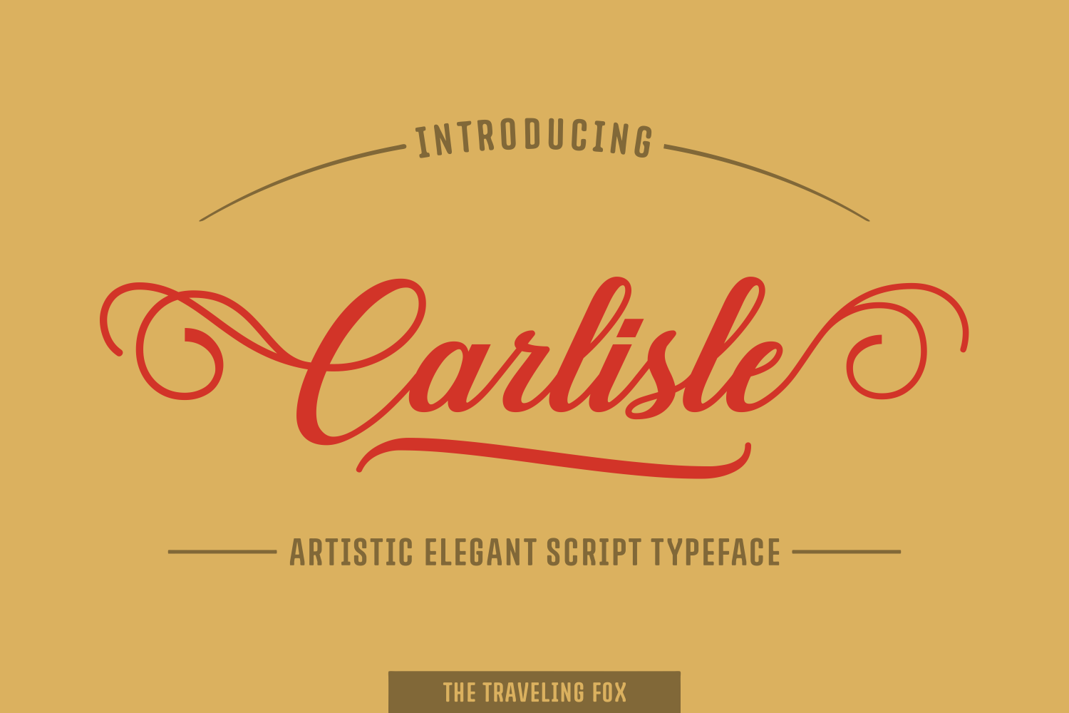 Carlisle Font Poster 1