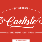 Carlisle Font Poster 3