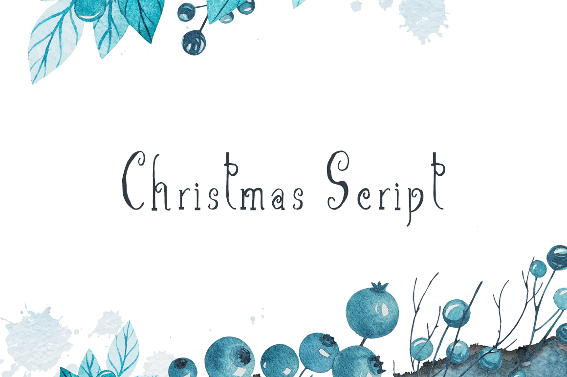 Christmas Script Font Poster 1