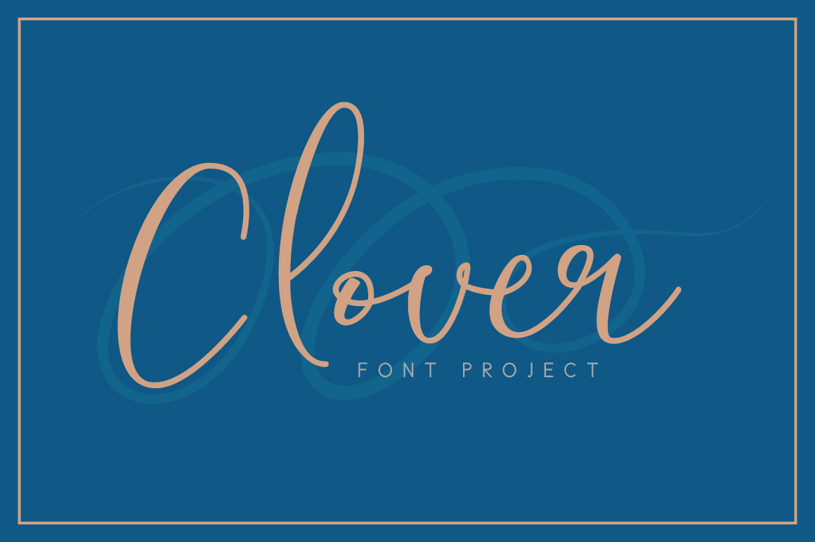 Clover Font Poster 1