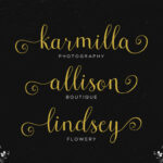 Cresilda Script Font Poster 4