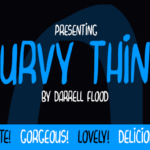 Curvy Thins Font Poster 1