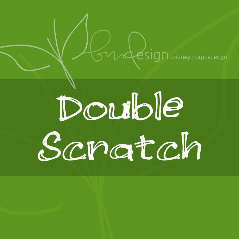 Double Scratch Font