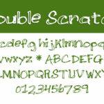 Double Scratch Font Poster 2