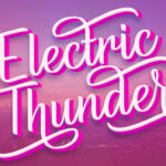 Electric Thunder Font Poster 1