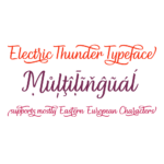 Electric Thunder Font Poster 5