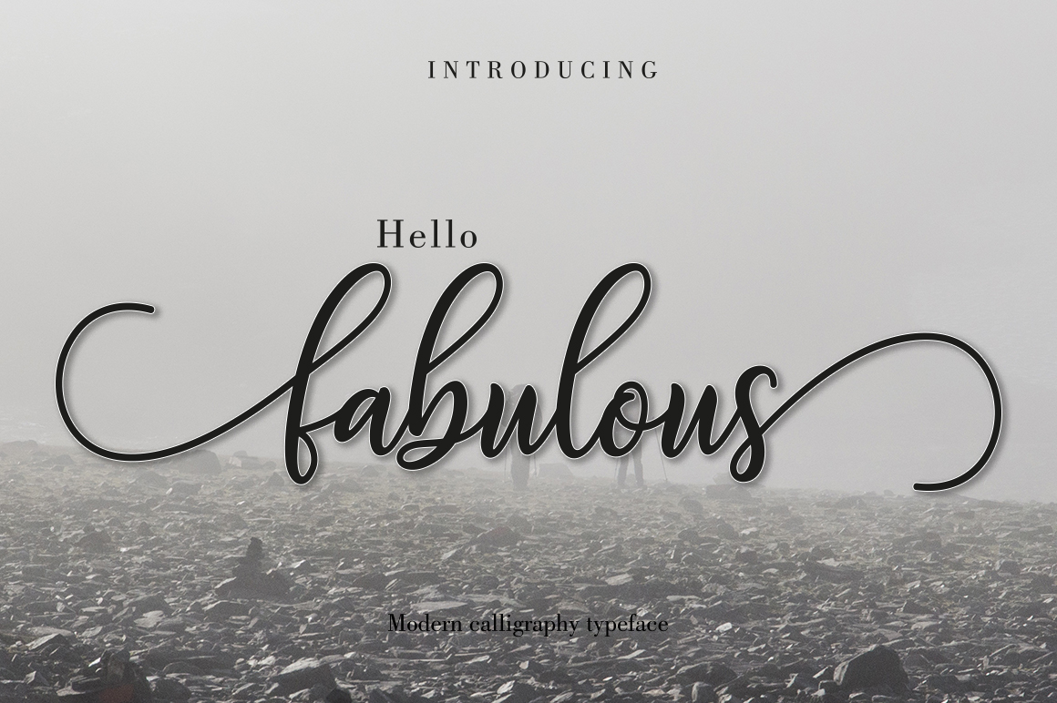 Fabulous Script Font Poster 1