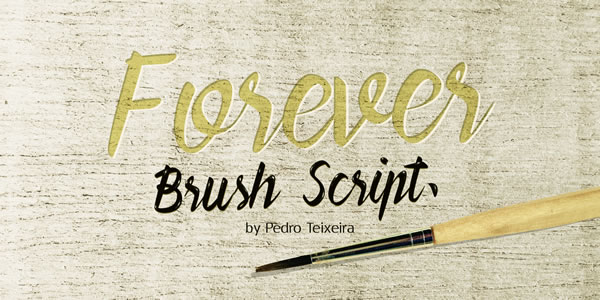 Forever Brush Script Font