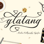 Glatang Script Font Poster 1