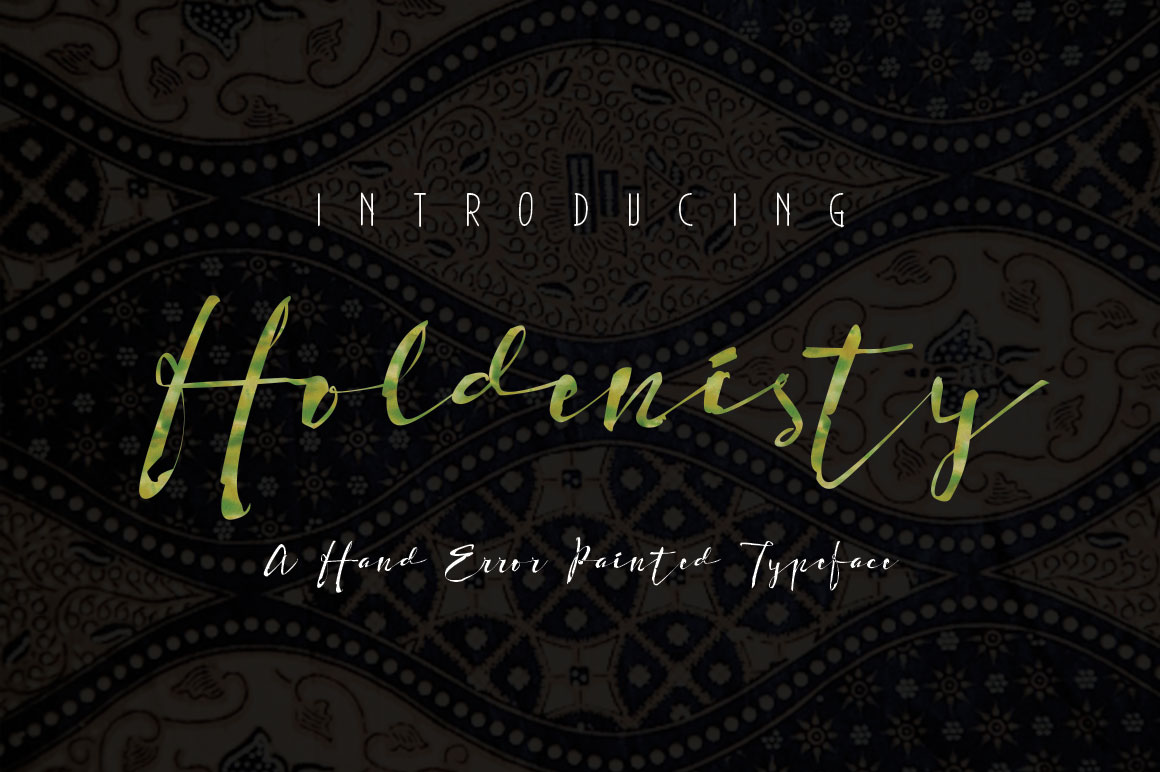 Holdenisty Font Poster 1