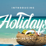 Holidays Typeface Font Poster 1