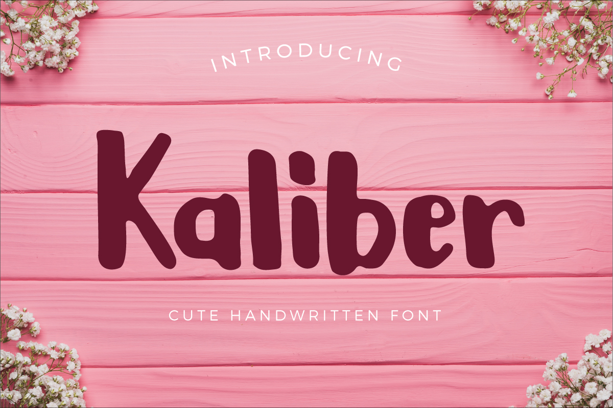 Kaliber Font Poster 1