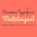 Karima Font Poster 4