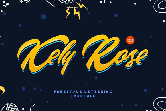 Kely Rose Font Poster 1