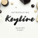 Keyline Font Poster 1