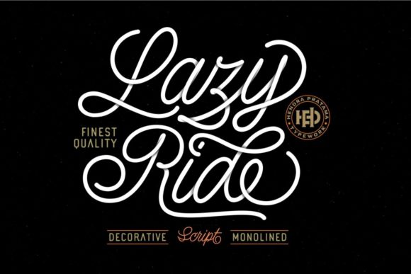 Lazy Ride  Font Poster 1