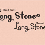 Long Stone Font Poster 3