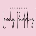 Lovely Pudding Font Poster 1