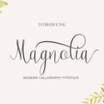 Magnolia Font Poster 1