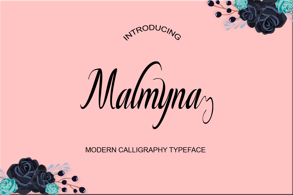 Malmyna Script Font Poster 1