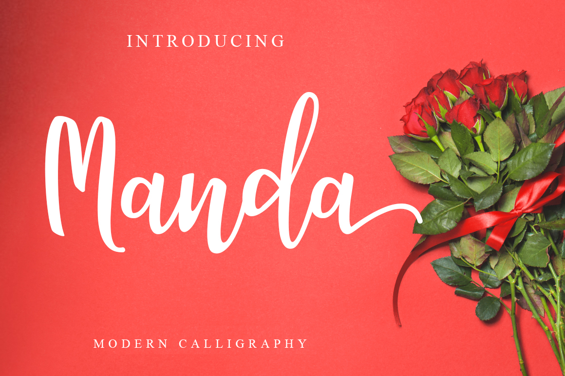 Manda Script Font Poster 1