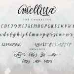 Mellitta Script Font Poster 2