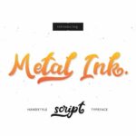 Metal Ink Font Poster 1