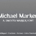 Michael Marker Font Poster 6