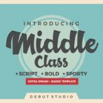 Middle Class Font Poster 1