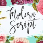 Modern Script Font Poster 1