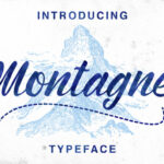 Montagne Font Poster 1