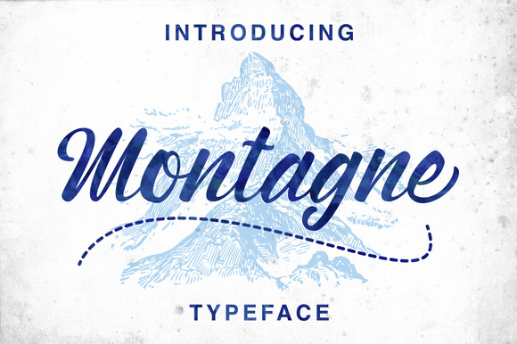 Montagne Font Poster 1