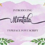 Montala Script Font Poster 1