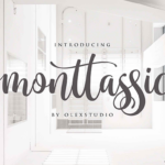 Monttassic Script Font Poster 1