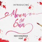 Moon & Sun Font Poster 1