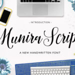 Munira Script Font Poster 1