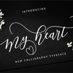 My Heart Font Poster 1